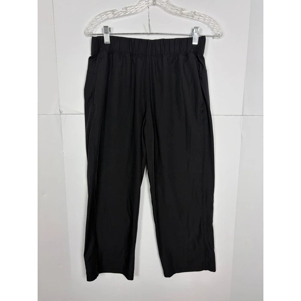 Lululemon Next Move Crop 23 Black Swift Ultra Light Relaxed Fit Pants Size 6